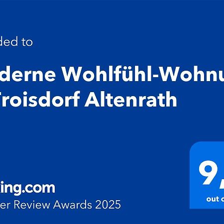 Moderne Wohlfuehl-Wohnung In Troisdorf Altenrath Екстер'єр фото